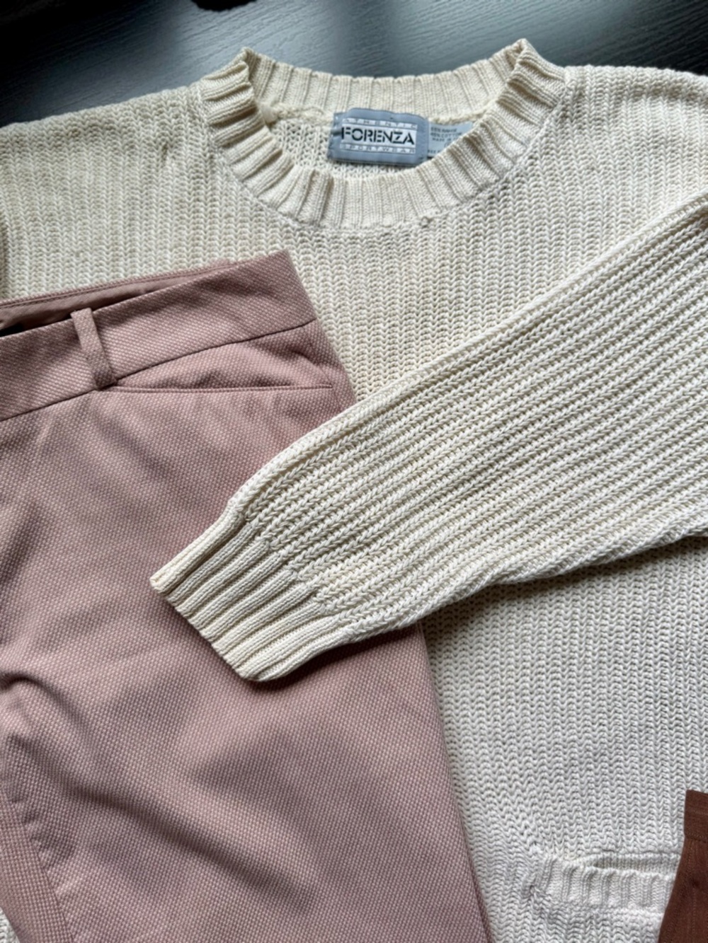 The Limited Drew Fit High Rise Dress Pants 6 Blush Taupe Wide Leg Workwear - Picture 6 of 6